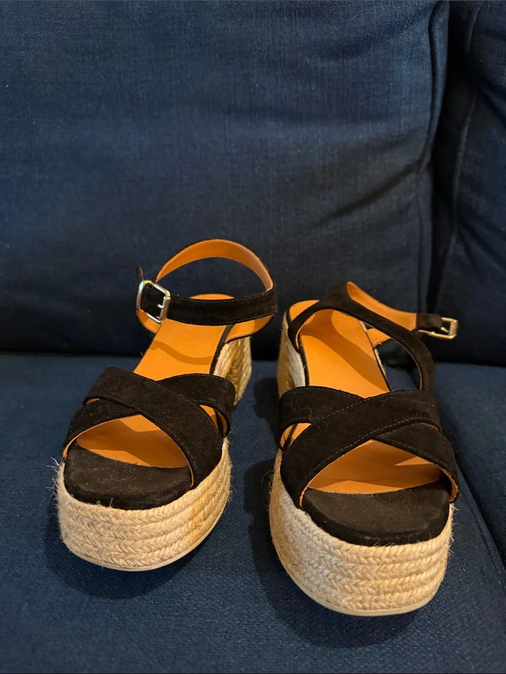 Sezane Manon Espadrilles Black - Size US 9